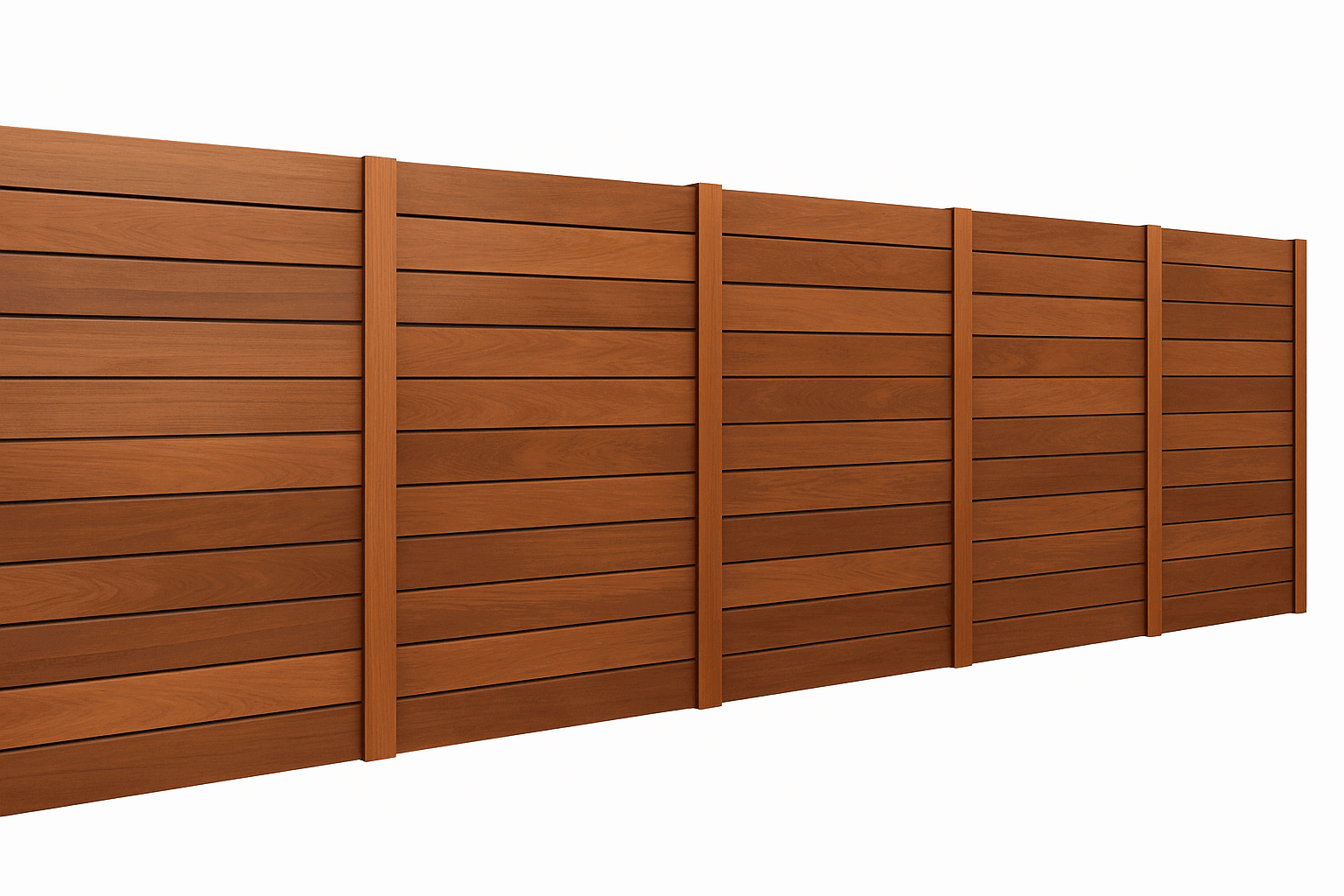 Сплошной забор из дерева